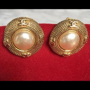 Chanel Classic Goldtone Earrings